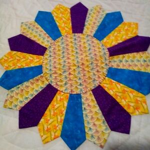 Colorful Patchwork Quilt table mat